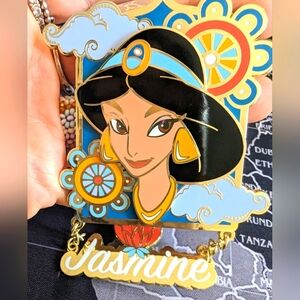 🌟HTF - Large Princess Jasmine Name pin (Limited Release from Mall of Japan)